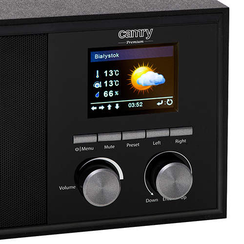 Internet radio CAMRY CR1180 (Wi-Fi, FM, AUX, sat, alarm) crni-7
