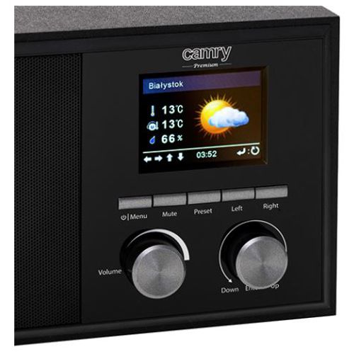 Internet radio CAMRY CR1180 (Wi-Fi, FM, AUX, sat, alarm) crni-2
