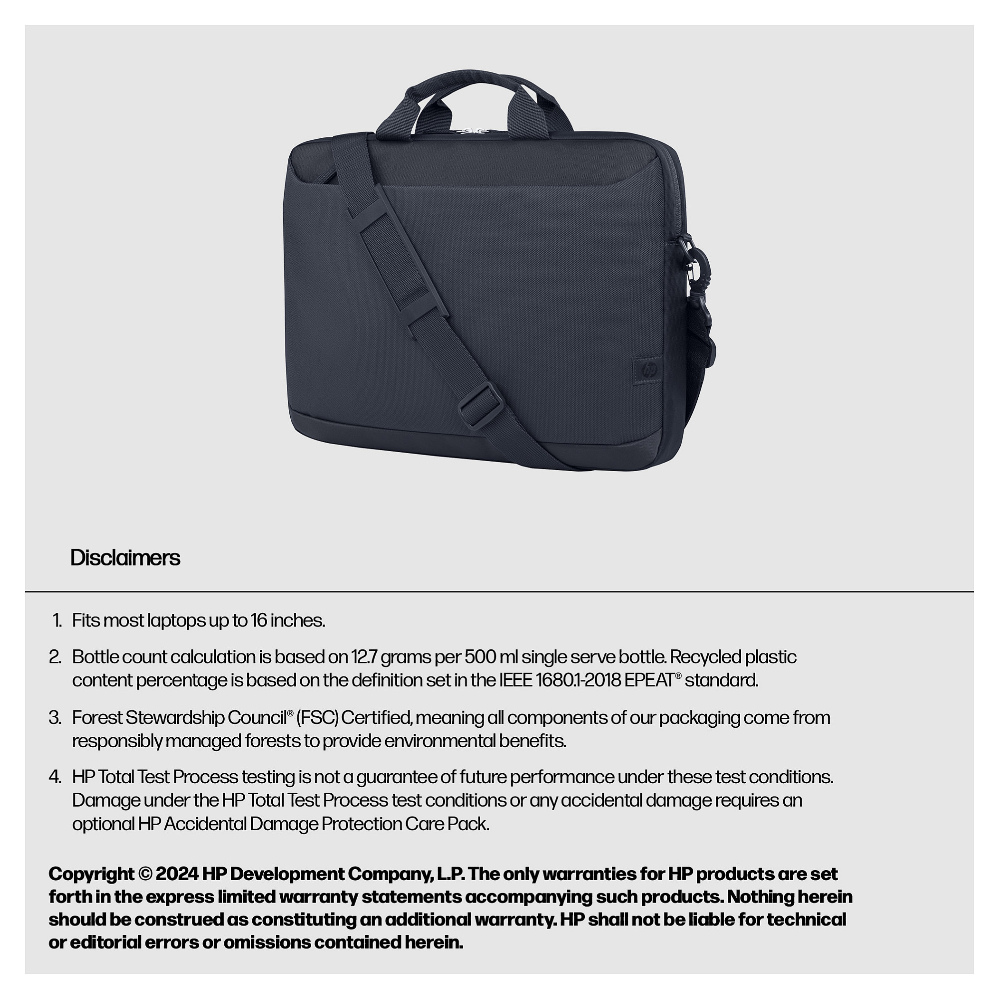 Torba za laptop HP Everyday 16 Odyssey, za 16", siva-8