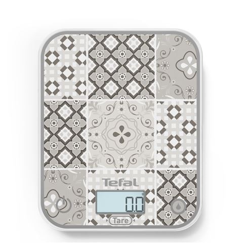 Kuhinjska vaga TEFAL BC50D6V0 (LCD zaslon, platforma od temperiranog stakla, funkcija Smart Tare, automatsko isključavanje)