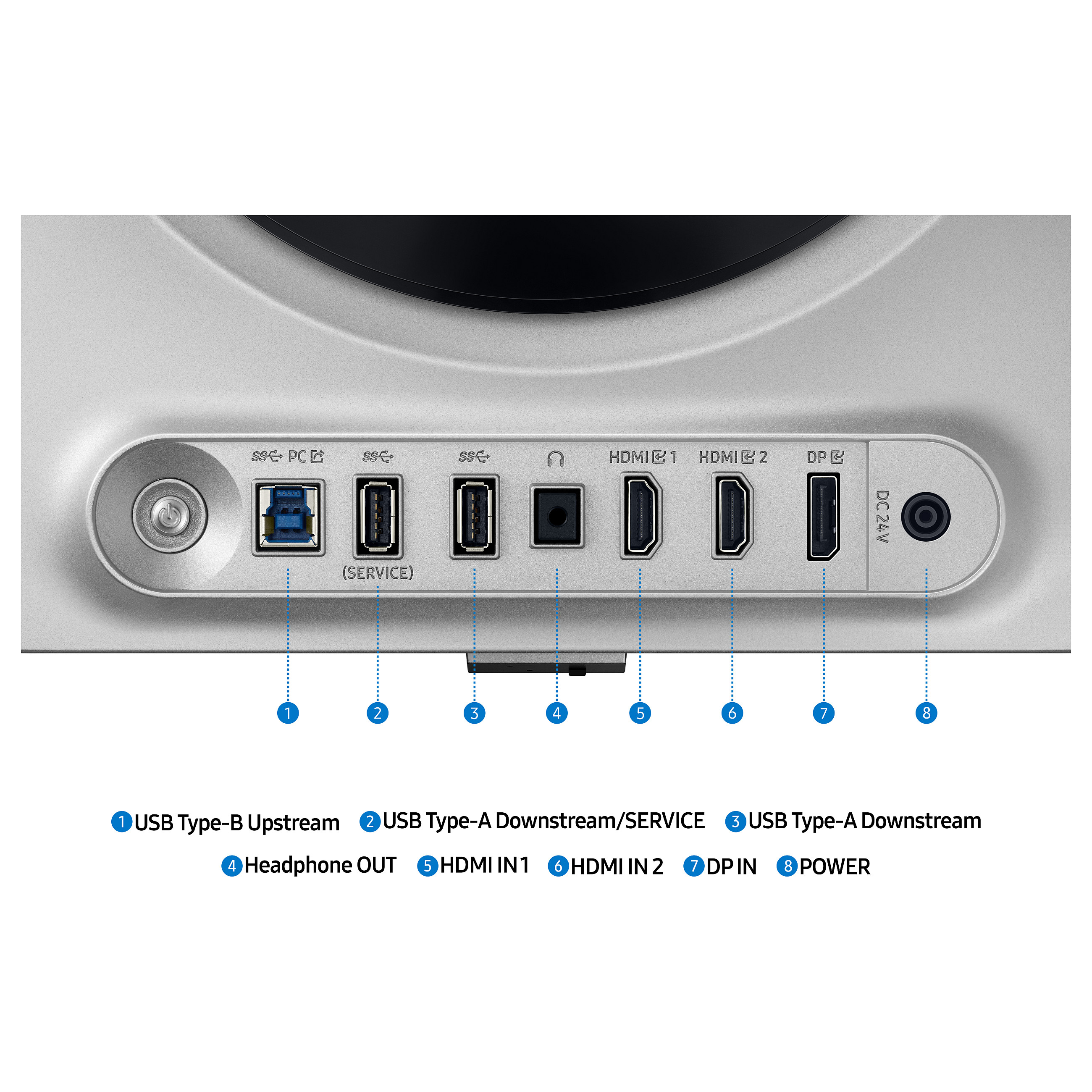 Monitor SAMSUNG LS27DG610SUXEN (27, 169, panel oled, 2560x1440, 250 cd/m2, kontrast 1.000.0001, 178°, 178°, 0,03 ms, dp, hdmi x2, usb 3.0 x3, ravni, boja srebrna, postolje pivot, postolje podesivo po visini, swivel, tilt, 240Hz)-5