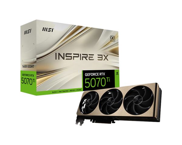 Grafička kartica MSI RTX 5070 Ti Inspire 3X OC+ (16gb gddr7)-0
