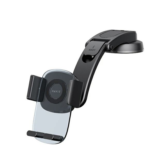 Držač za auto HAVIT ST7151 (za mobitel, 360° rotacija, podesiva visina, silikonski gel, čelik legura+ABS+silikon gel)-0