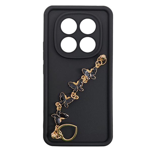MM TPU XIAOMI REDMI NOTE 14 PRO-- 5G/POCO X7  SILICONE CANDY WRISTSTRAP Bl BATER-0