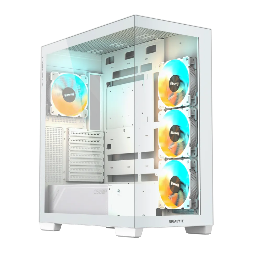 Kućište GIGABYTE C500 PANORAMIC STEALTH ICE (gaming midi tower, bijela boja)-0