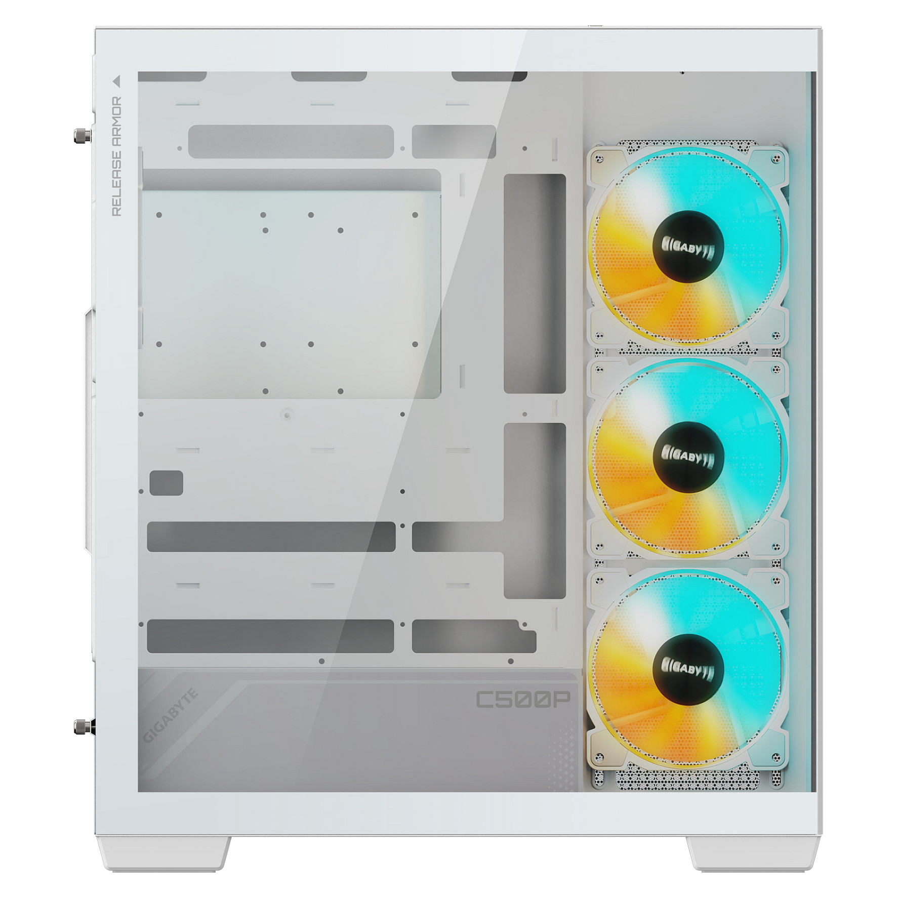 Kućište GIGABYTE C500 PANORAMIC STEALTH ICE (gaming midi tower, bijela boja)-6