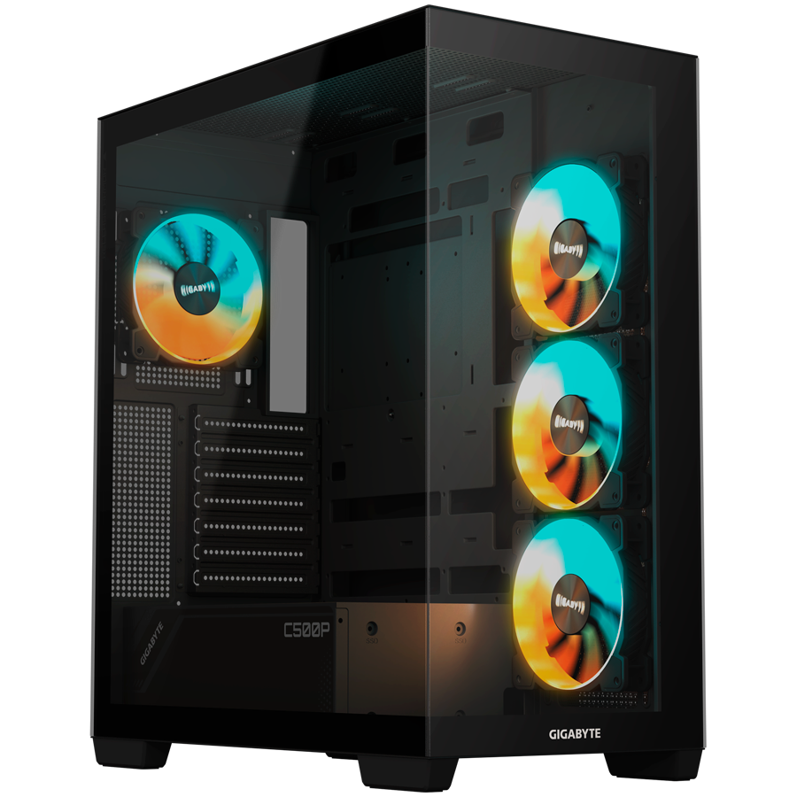 Kućište GIGABYTE C500 Panoramic Stealth Ice USB-C USB 3.2 GEN2 ATX ARGB, crna-5