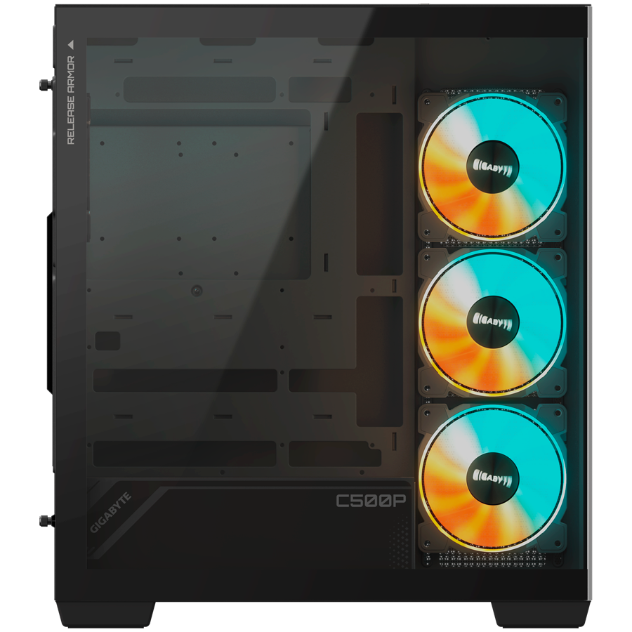 Kućište GIGABYTE C500 Panoramic Stealth Ice USB-C USB 3.2 GEN2 ATX ARGB, crna-8