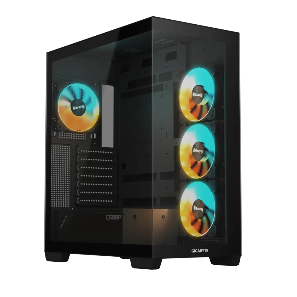 Kućište GIGABYTE C500 Panoramic Stealth Ice USB-C USB 3.2 GEN2 ATX ARGB, crna-0