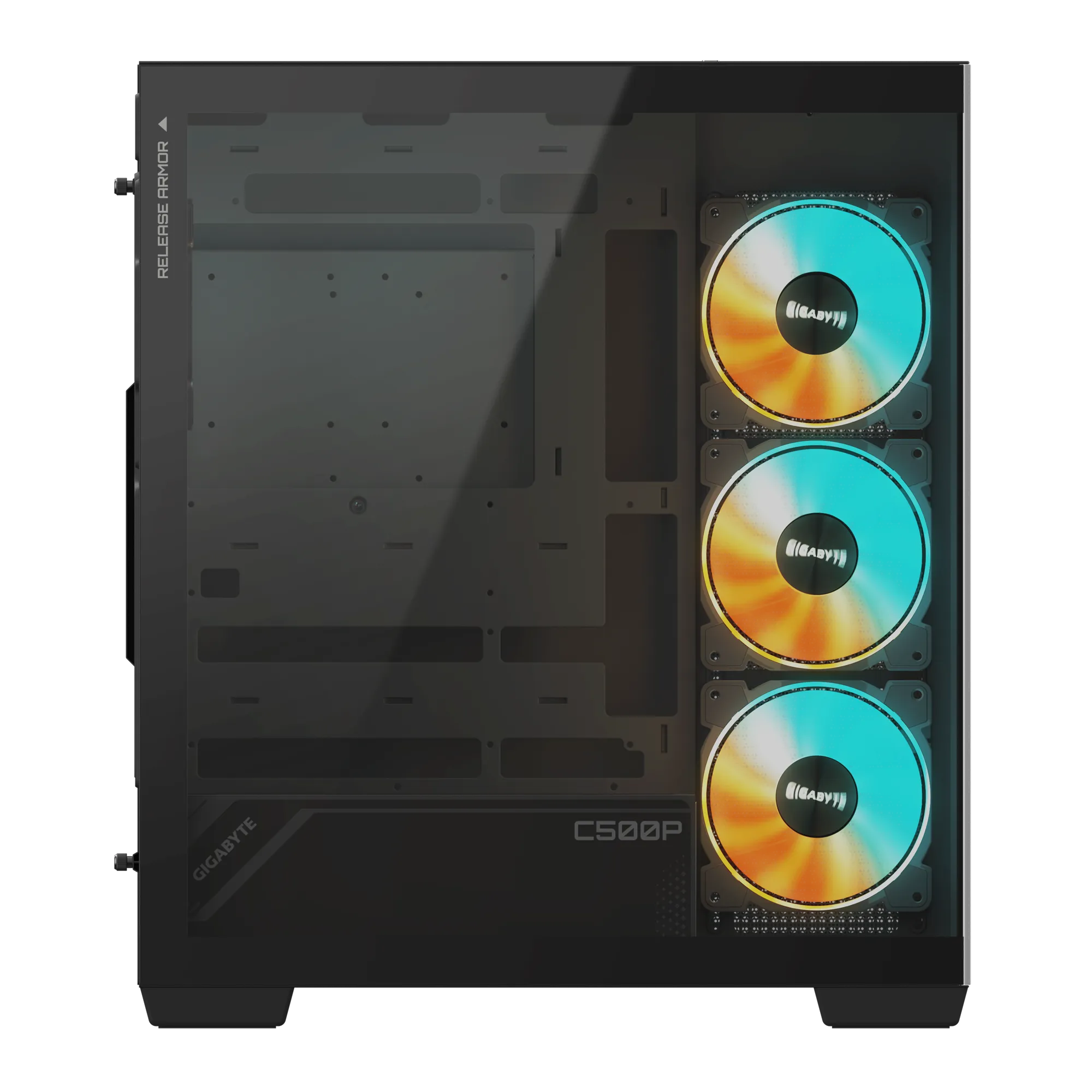 Kućište GIGABYTE C500 Panoramic Stealth Ice USB-C USB 3.2 GEN2 ATX ARGB, crna-1