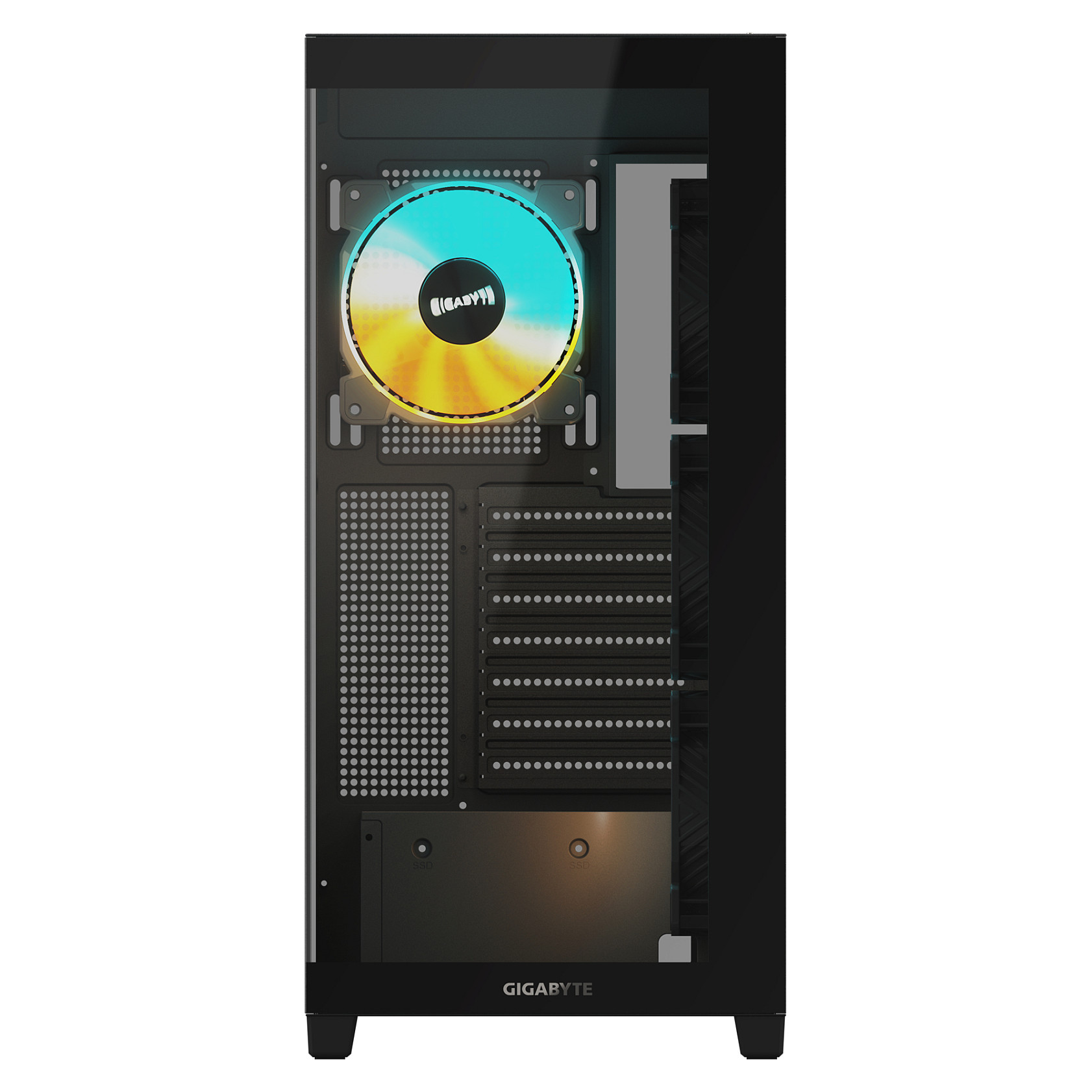 Kućište GIGABYTE C500 Panoramic Stealth Ice USB-C USB 3.2 GEN2 ATX ARGB, crna-13