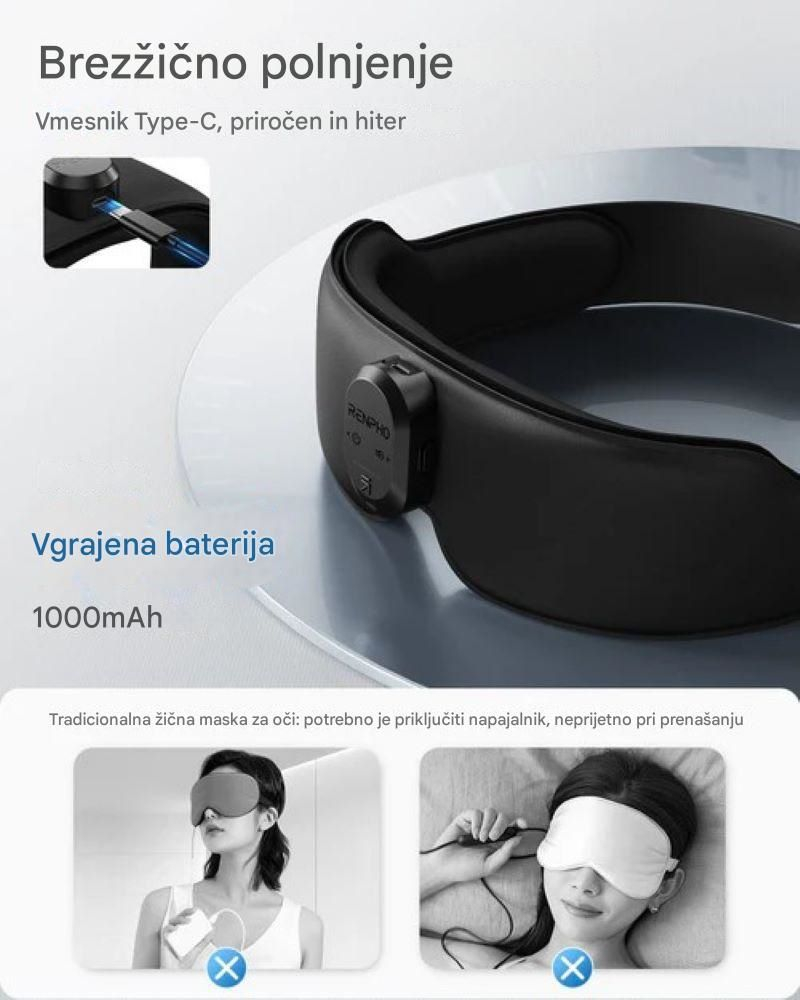 Maska za spavanje RENPHO eyesnoose aroma (ergonomski dizajn, aromaterapija, grijanje)-5