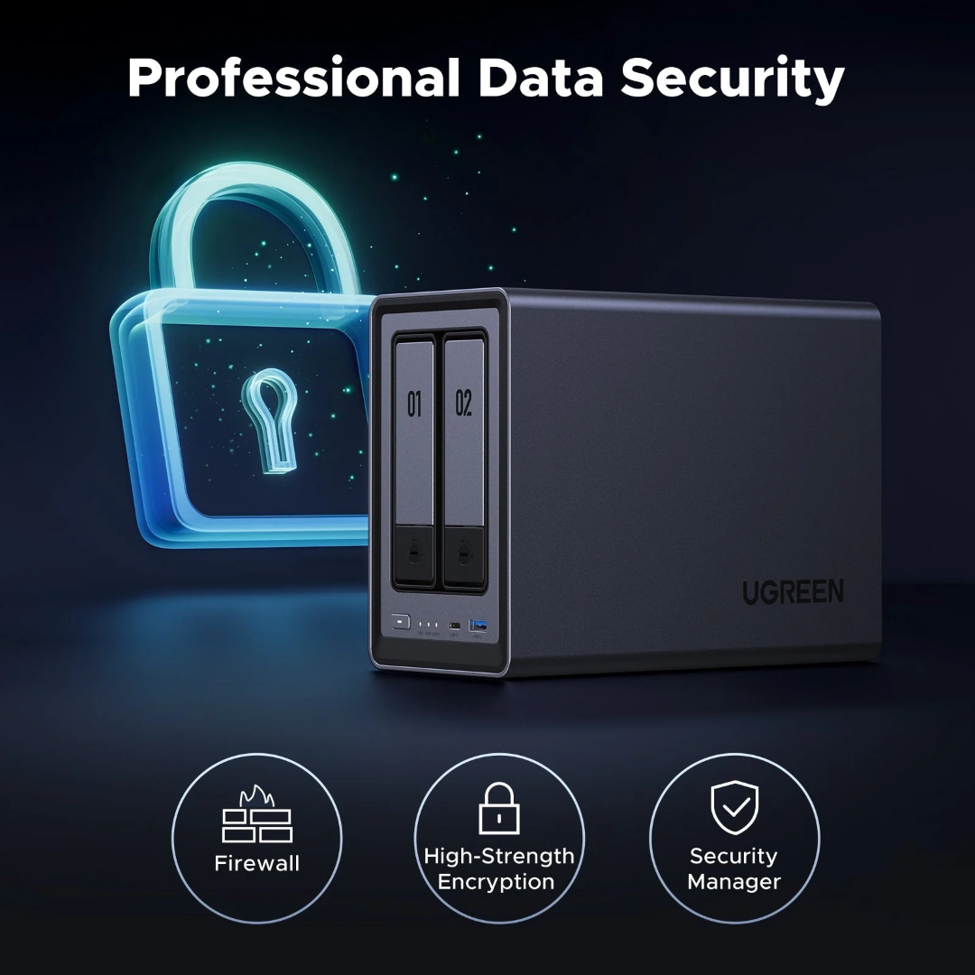URGREEN NASYNC DXP2800 for 2+2 disks, Intel N100, 8GB DDR5, 2.5GBE Network-6