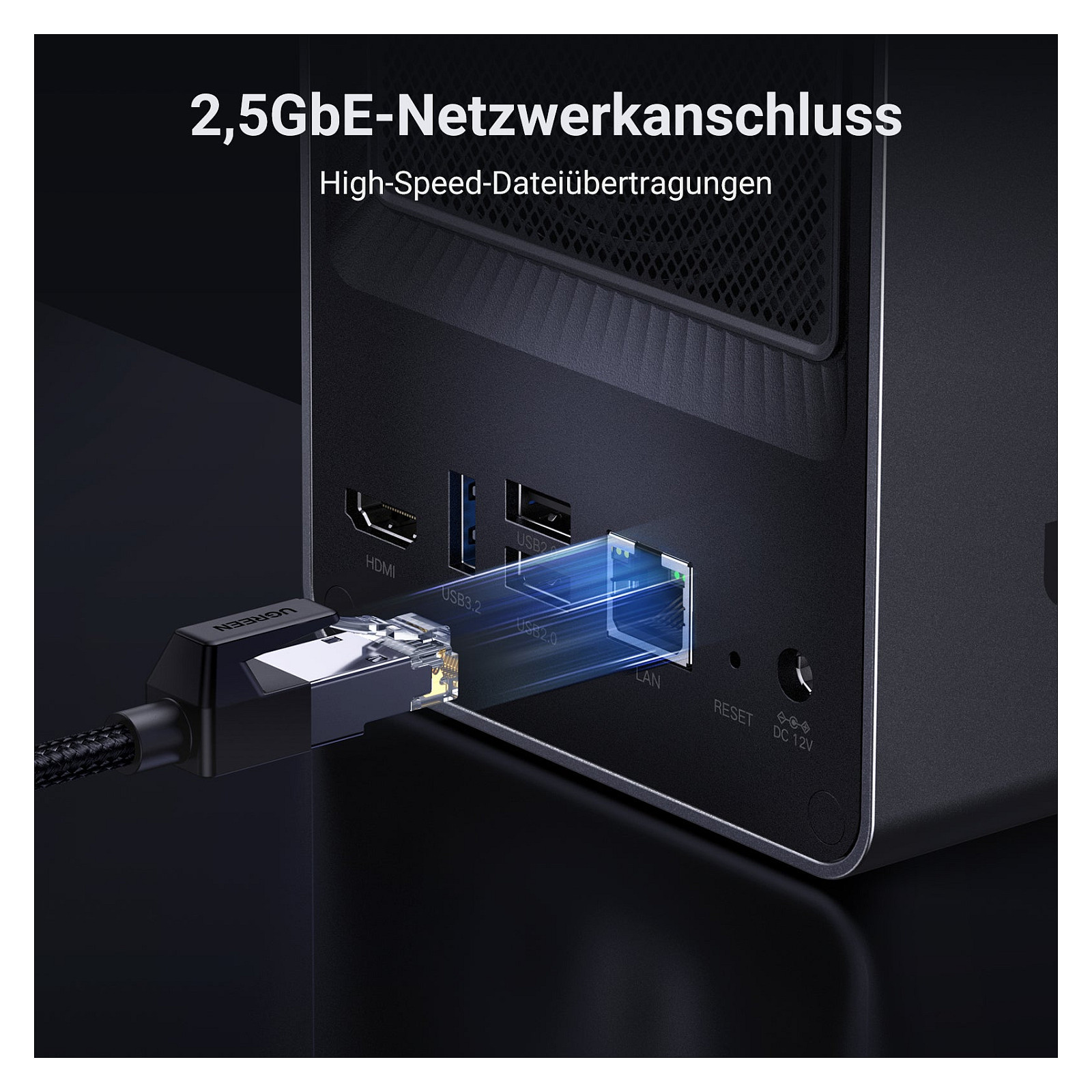 URGREEN NASYNC DXP2800 for 2+2 disks, Intel N100, 8GB DDR5, 2.5GBE Network-16