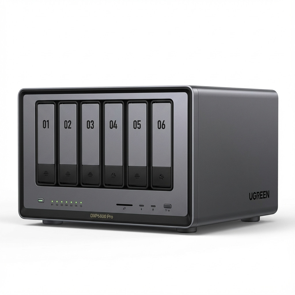 NAS uređaj UGREEN DXP6800 PRO (Intel i5-1235U, 8GB DDR5, 6 SATA, 2 M.2, 2x 10GBE)-6