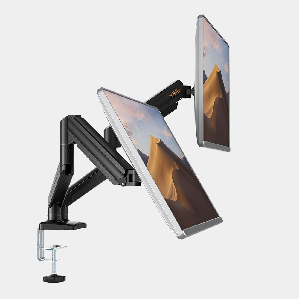 Stolni nosač za 2 monitora VONHAUS 3000915 (do 32", plinska opruga, crni)-7