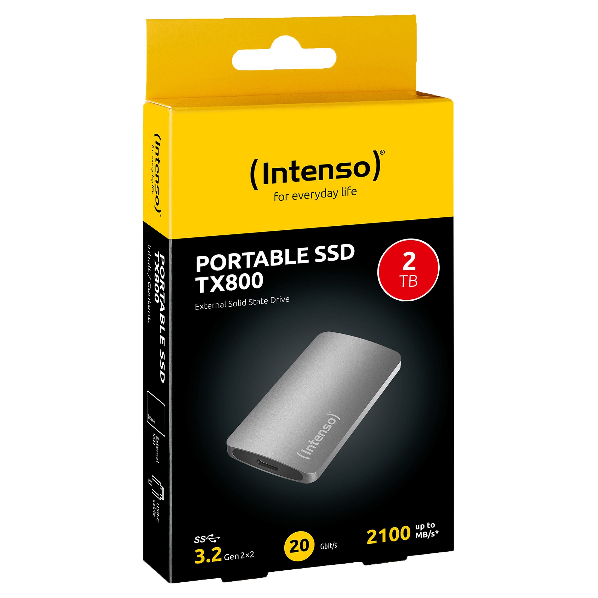 Intenso 2TB SSD TX800 USB 3.2 GEN2X2-10
