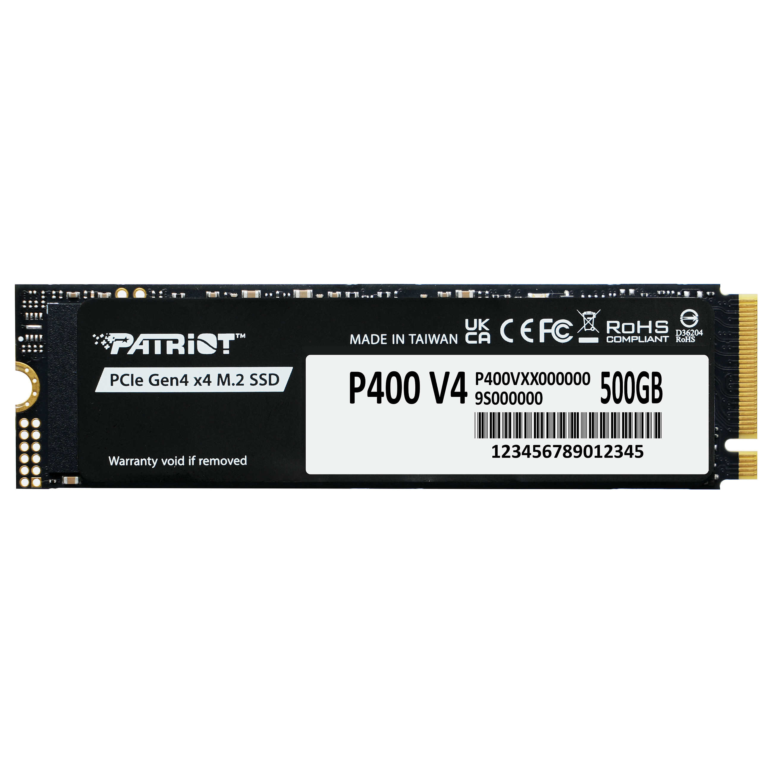 SSD PATRIOT P400 V4 (m.2, nvme 2.0, pcie gen4 x4, 500GB, brzina čitanja do 5000 Mbps, brzina pisanja do 3000 MB/s, izdržljivost 160TB)-6