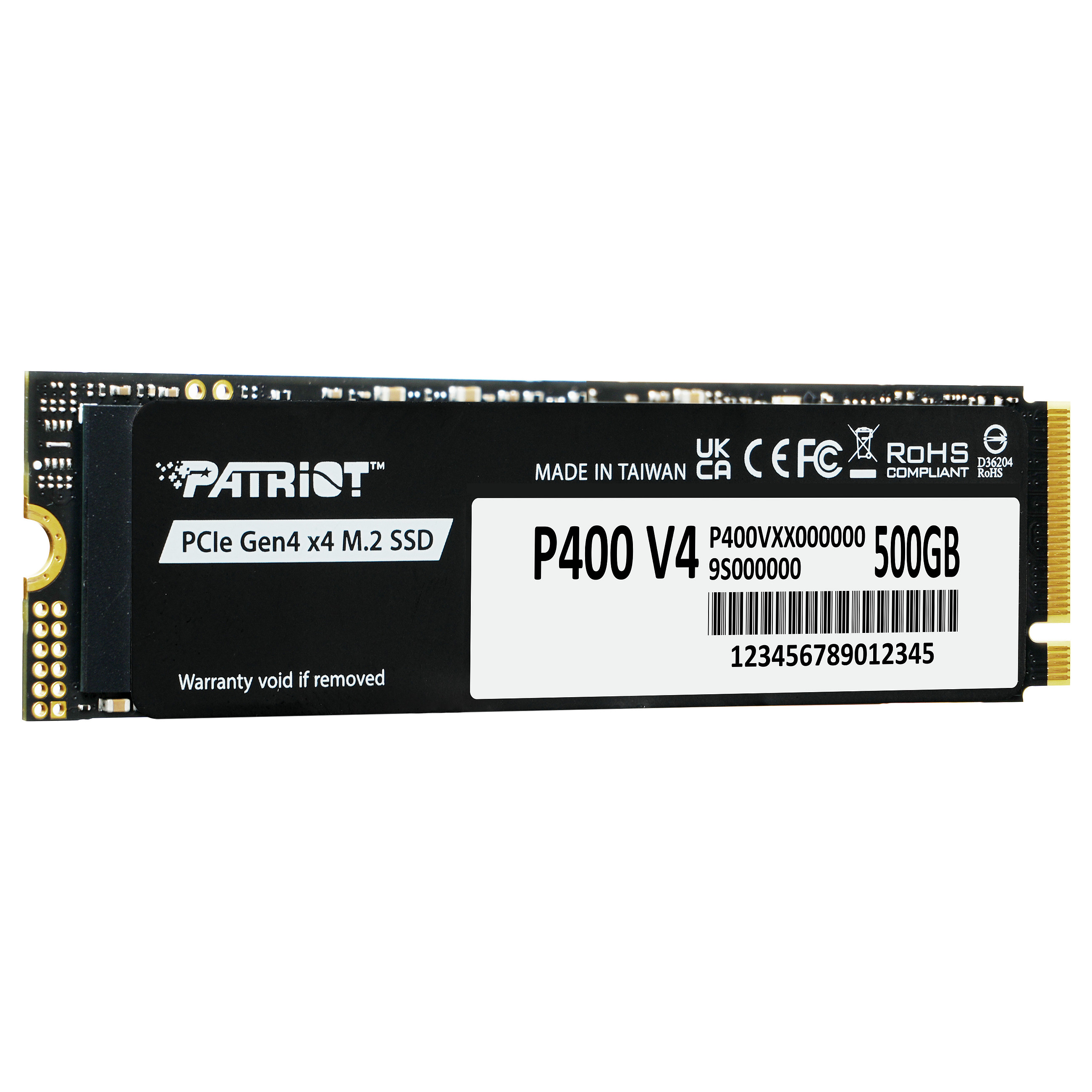 SSD PATRIOT P400 V4 (m.2, nvme 2.0, pcie gen4 x4, 500GB, brzina čitanja do 5000 Mbps, brzina pisanja do 3000 MB/s, izdržljivost 160TB)-7