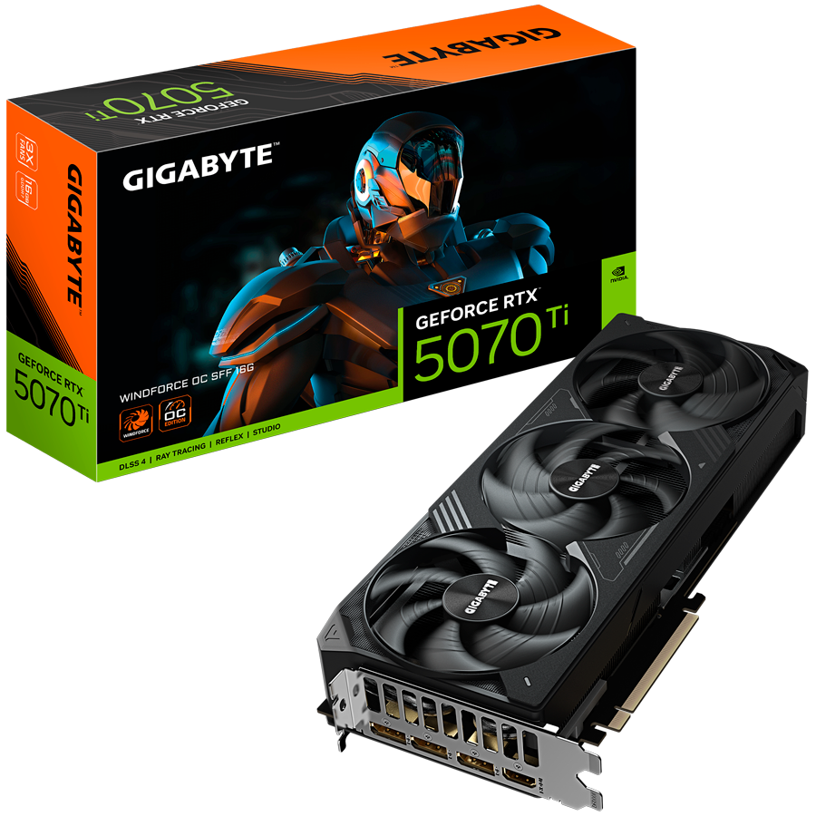 Grafička kartica GIGABYTE GeForce RTX 5070 Ti Windforce OC SFF 16G (16GB GDDR7, PCI-E 5.0, 3x DisplayPort, 1x HDMI, DirectX 12, OpenGL 4.6)-7