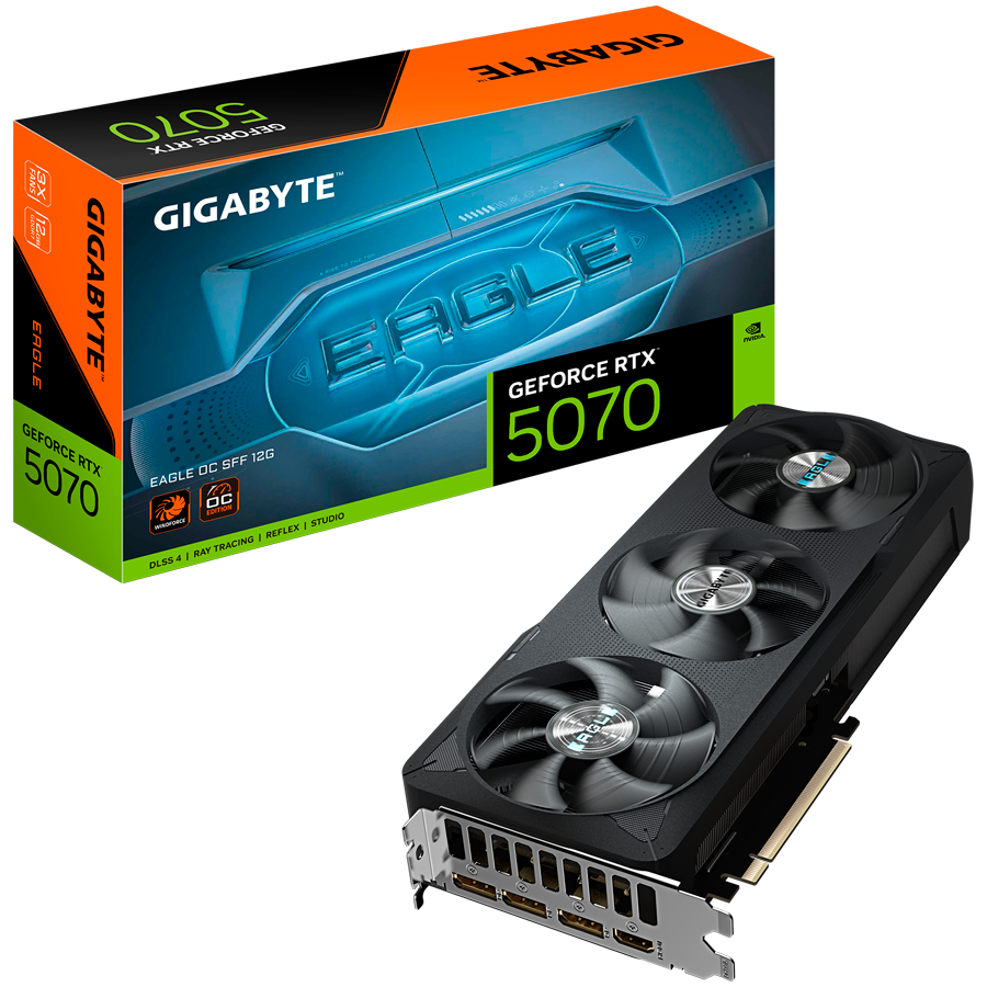 Grafička kartica GIGABYTE Aorus GeForce RTX 5070 Eagle OC SFF 12G (12GB GDDR7, PCI-E 5.0, 3 x DisplayPort, 1 x HDMI, 750W)-10