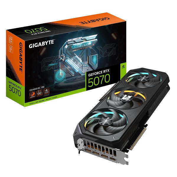 Grafička kartica GIGABYTE Aorus GeForce RTX 5070 Gaming OC 12G (12GB GDDR7, PCI-E 5.0, 3 x DisplayPort, 1 x HDMI, RGB Halo)-9