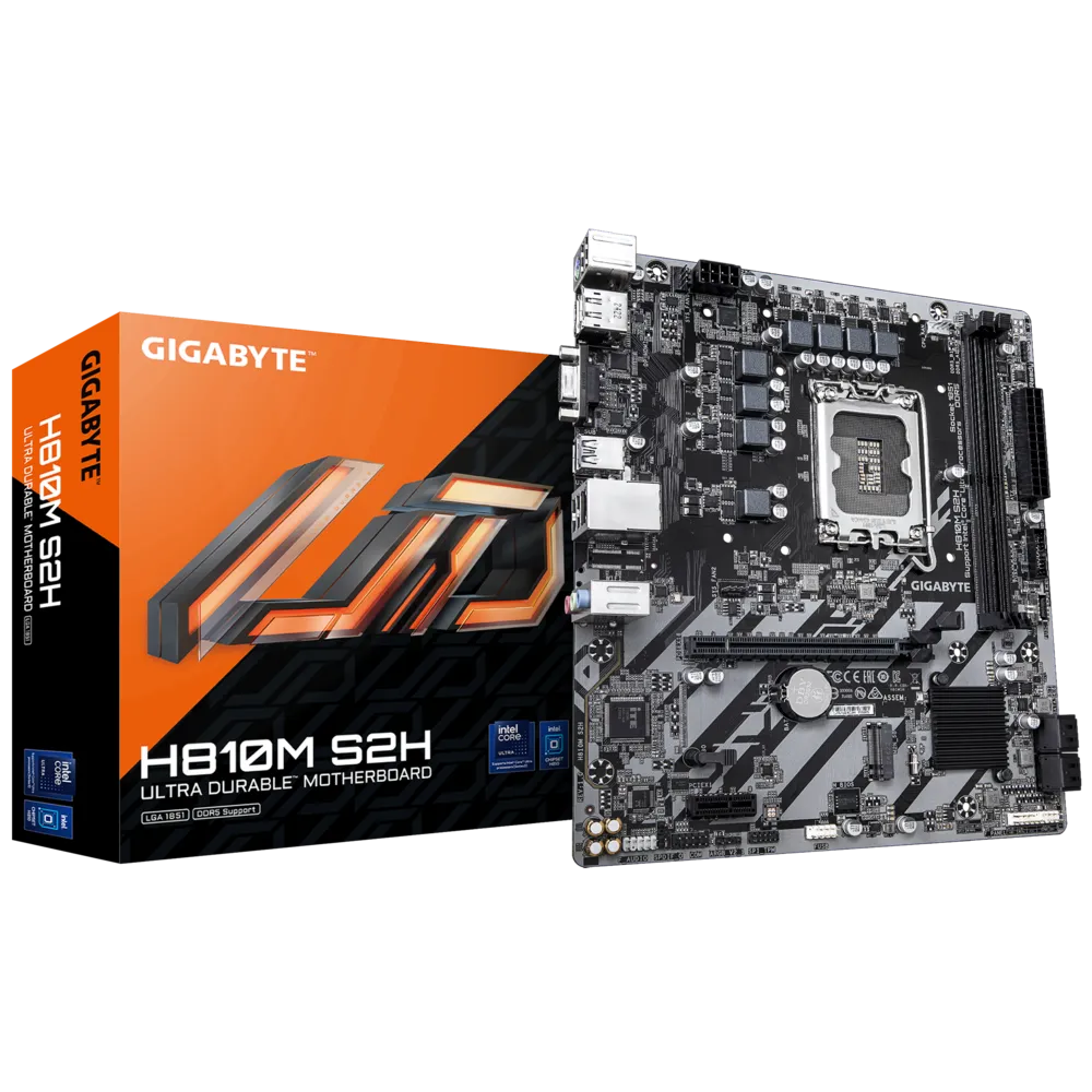 Matična ploča GIGABYTE H810M S2H DDR5 SATA3 DP USB3.2GEN1 LGA1851 MATX-2