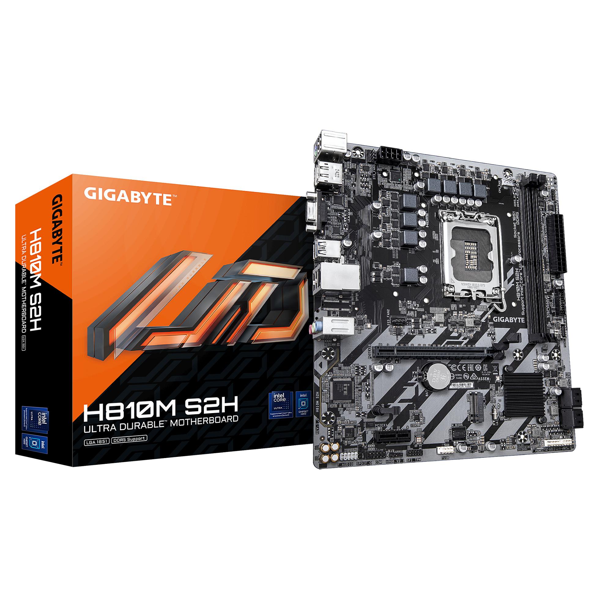 Matična ploča GIGABYTE H810M S2H DDR5 SATA3 DP USB3.2GEN1 LGA1851 MATX-3