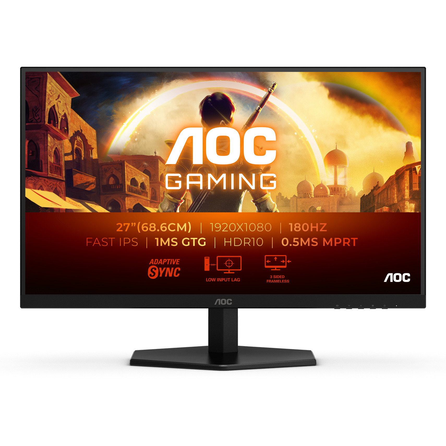 Monitor AOC 27G42E (27", FastIPS, DP, HDMI, 180Hz)-1