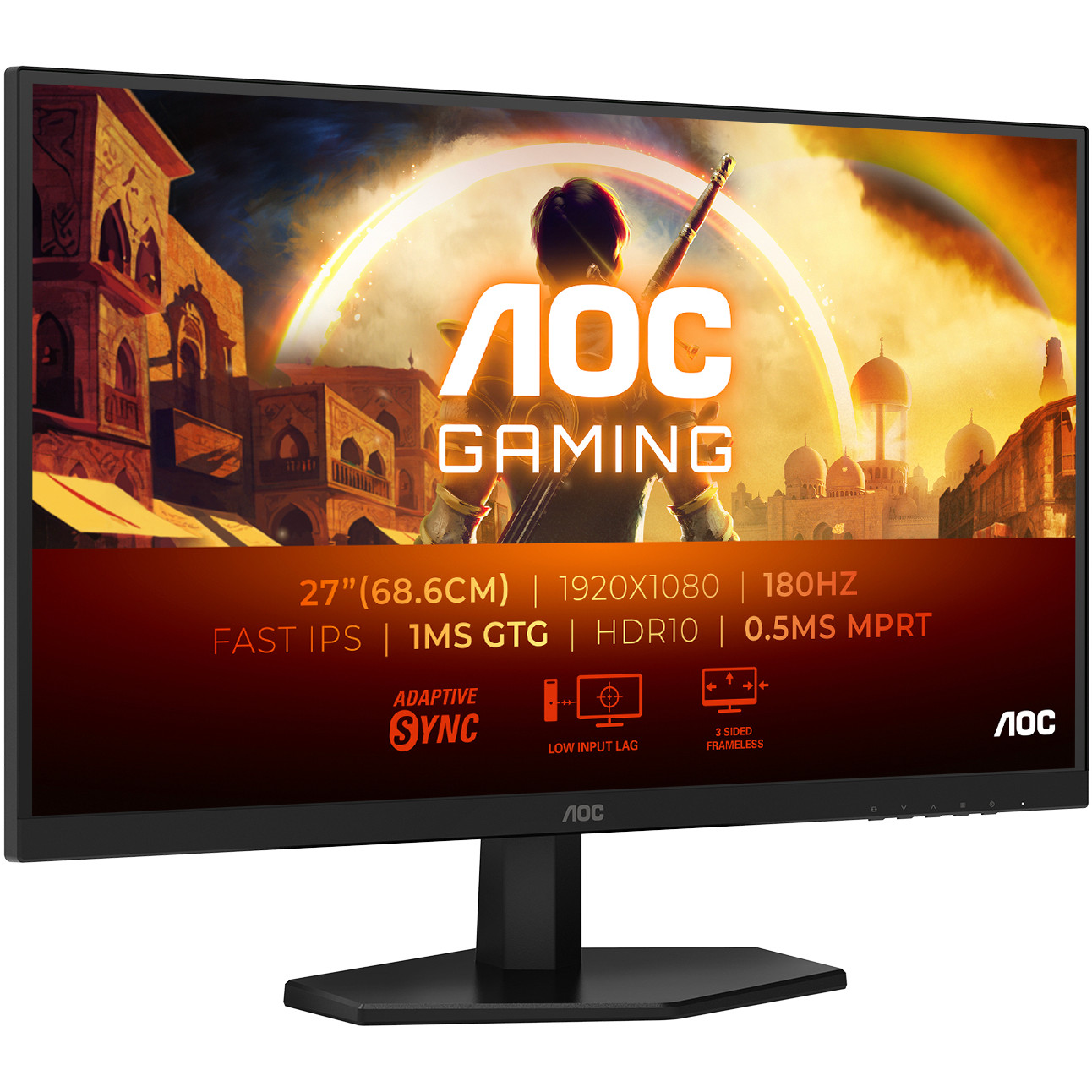 Monitor AOC 27G42E (27", FastIPS, DP, HDMI, 180Hz)-2