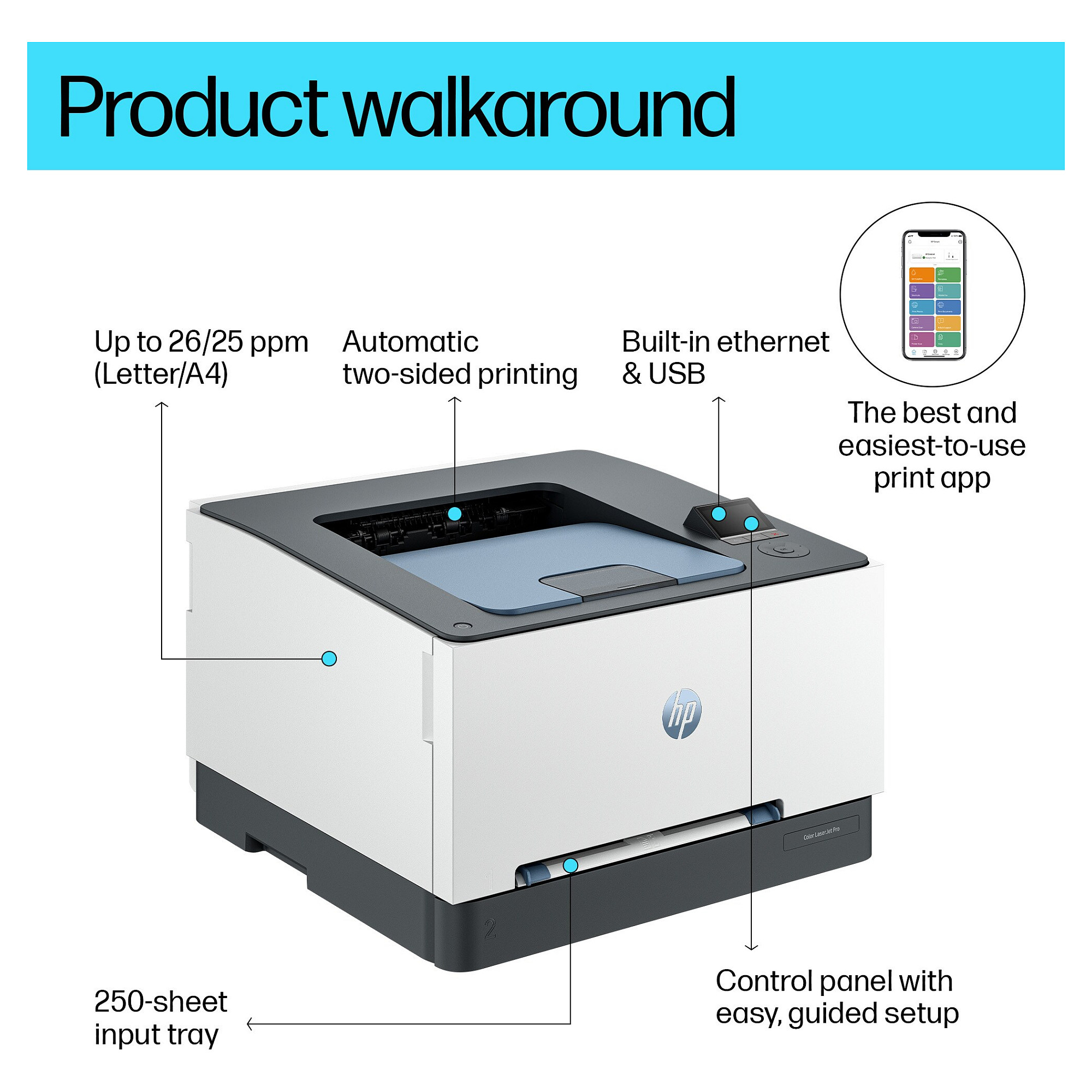 Pisač HP COLOR LASERJET PRO 3202DN (8D7L0A)-4