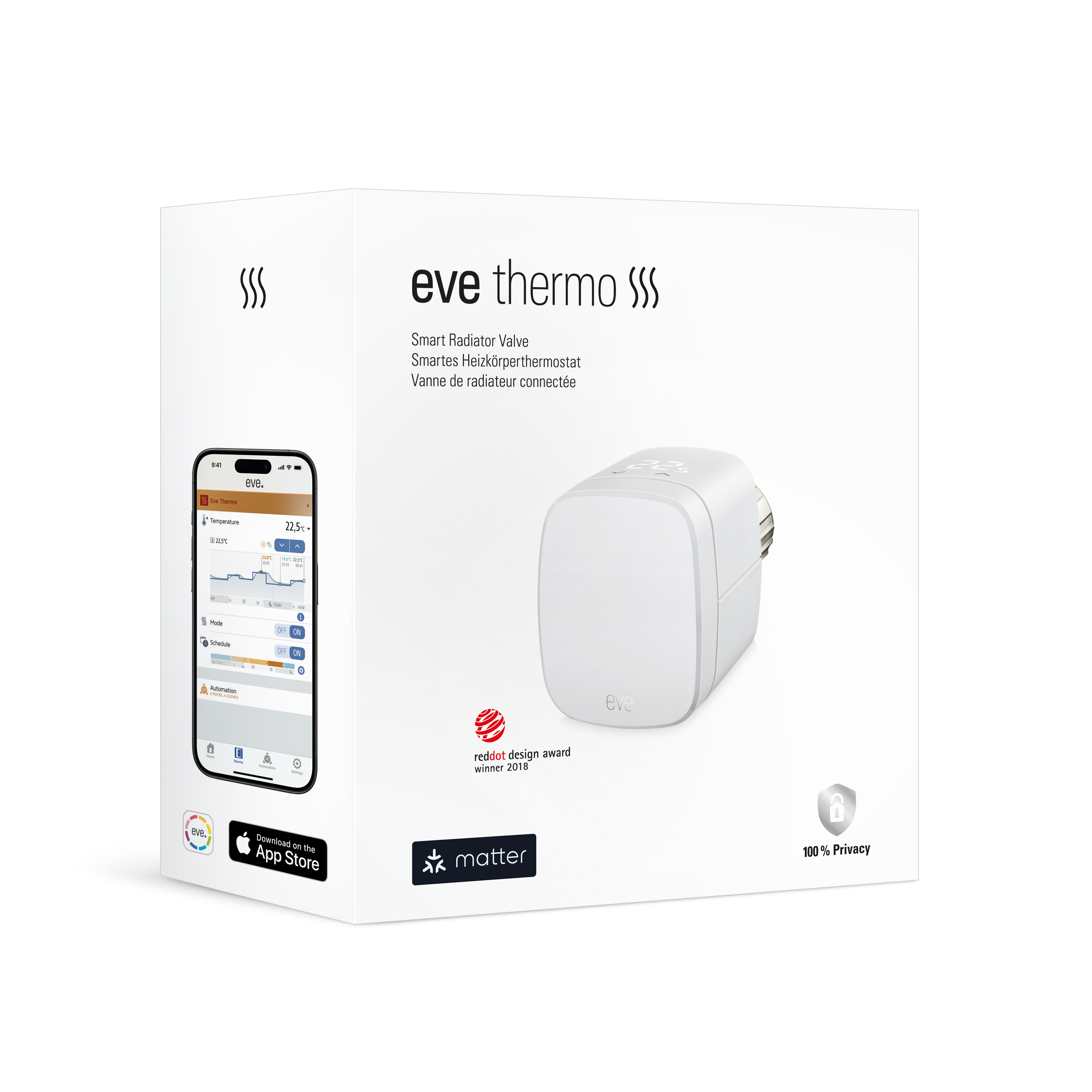 Smart radijatorski ventil EVE Thermo (Matter)-9