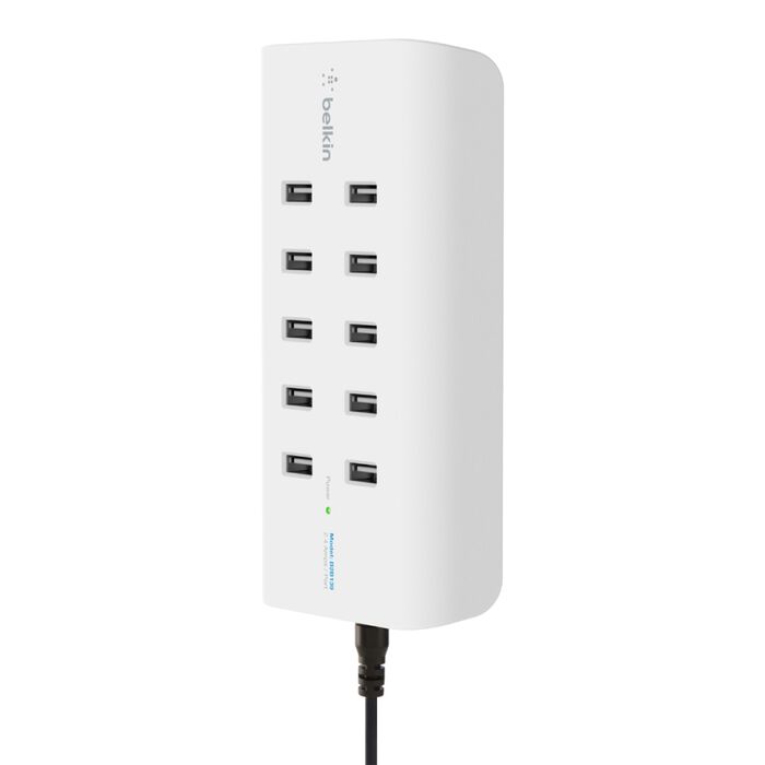 Punjač BELKIN ROCKSTAR (10-Port, 2.4A, USB-A, bijeli)-1