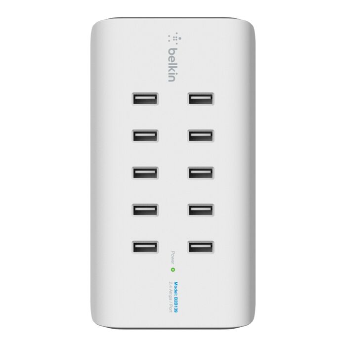 Punjač BELKIN ROCKSTAR (10-Port, 2.4A, USB-A, bijeli)-2