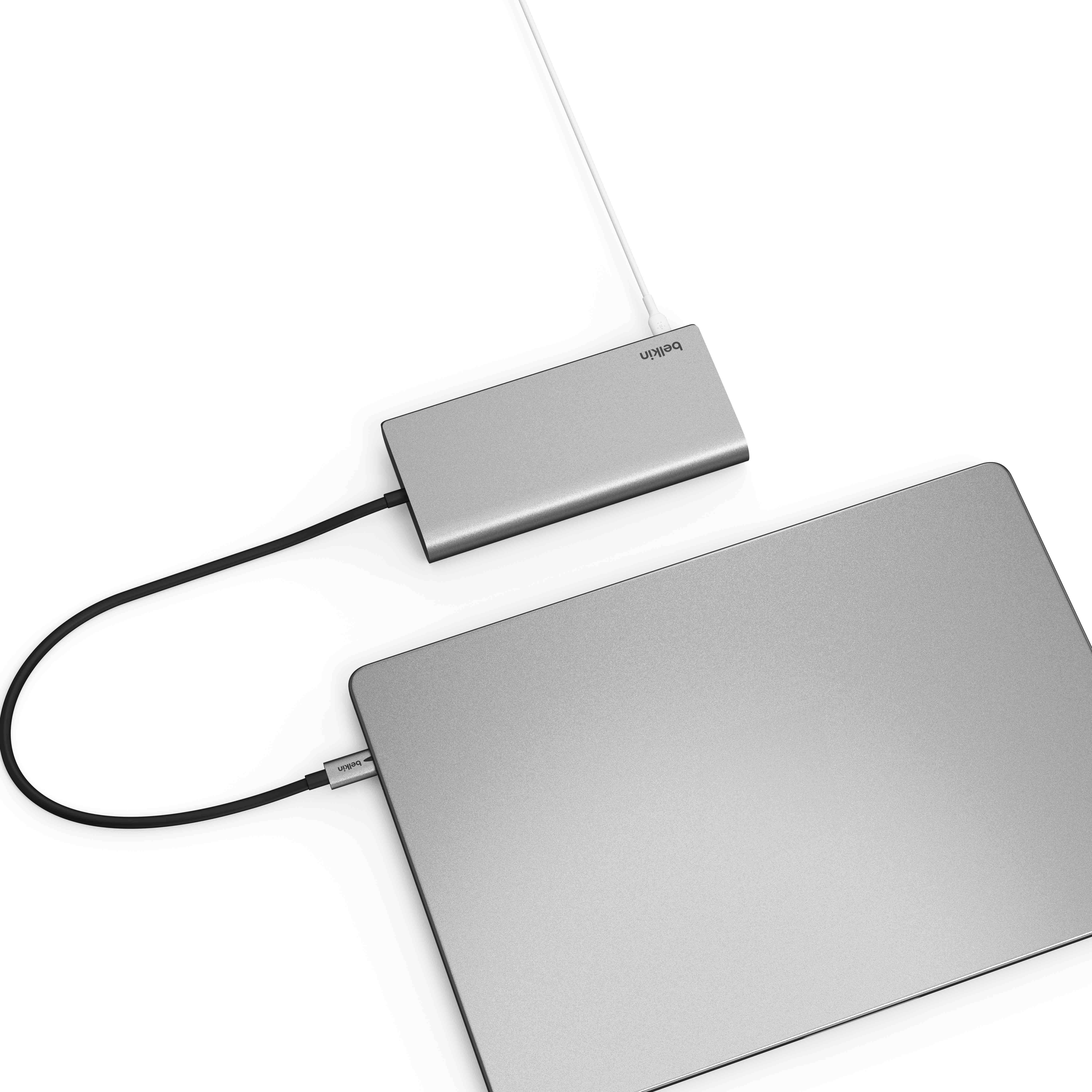 Belkin Connect Universal USB-C 8-in-1 Dual Display Core Hub - Silver-5