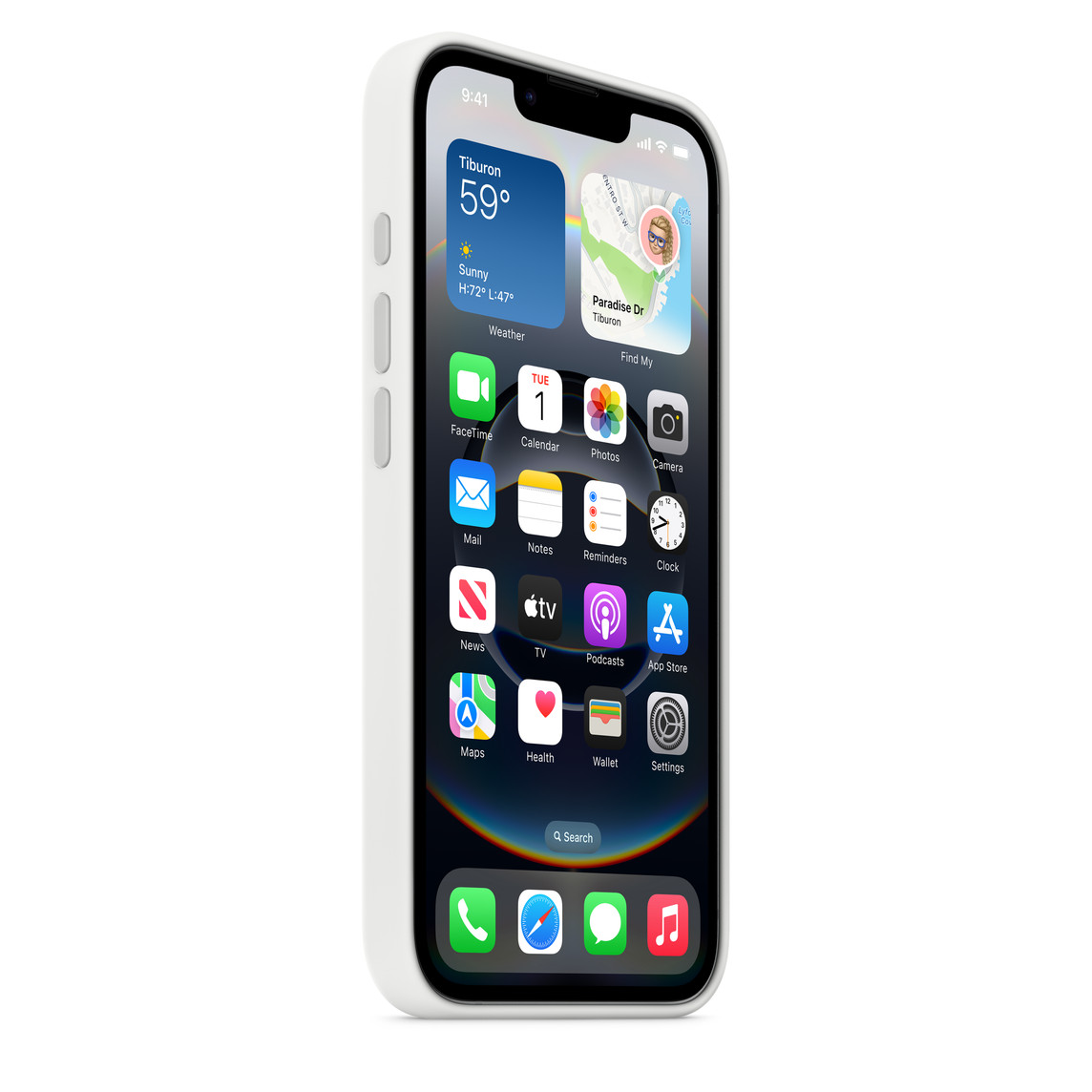 Silikonska maska za iPhone 16e - APPLE - Bijela-1