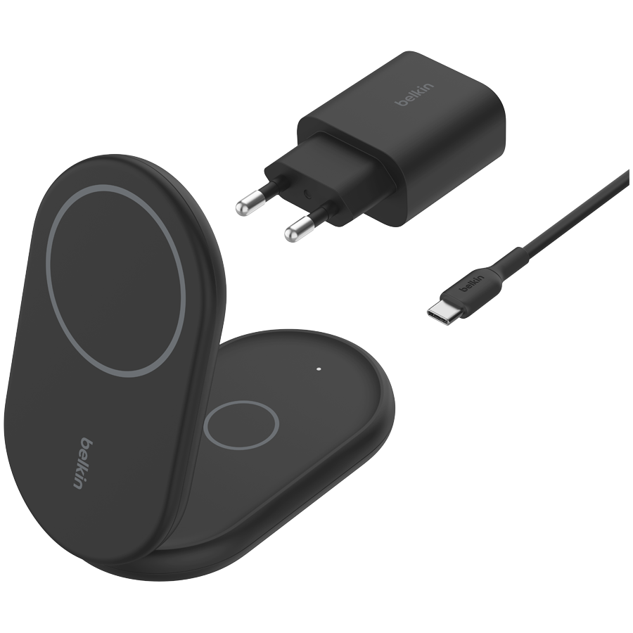 Bežični punjač BELKIN BOOSTCHARGE Qi2 15w Magnetic 2in1 Stand - Crni (15W, Qi, 2u1, magnetni, crni)-7