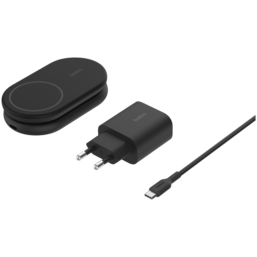 Bežični punjač BELKIN BOOSTCHARGE Qi2 15w Magnetic 2in1 Stand - Crni (15W, Qi, 2u1, magnetni, crni)-8
