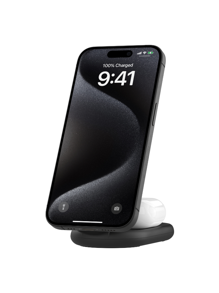 Bežični punjač BELKIN BOOSTCHARGE Qi2 15w Magnetic 2in1 Stand - Crni (15W, Qi, 2u1, magnetni, crni)-4