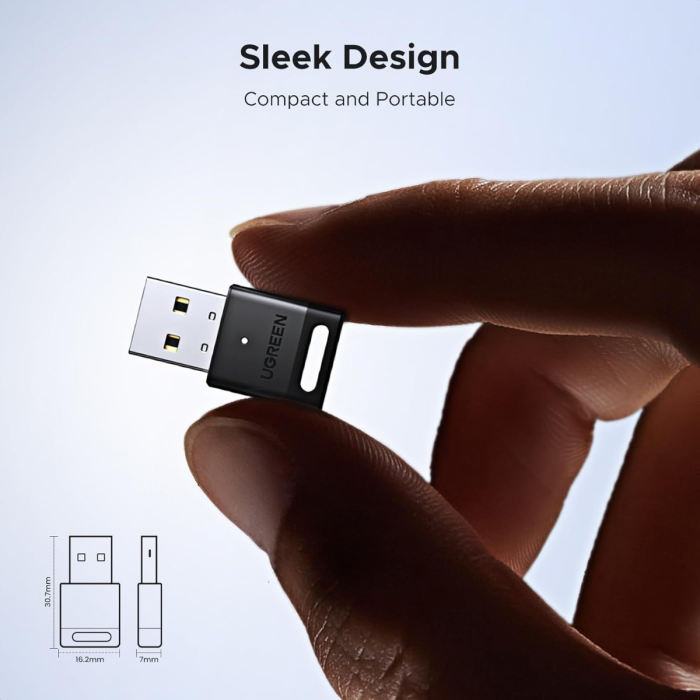 Adapter UGREEN, USB-A, Bluetooth 5.4, crni-14