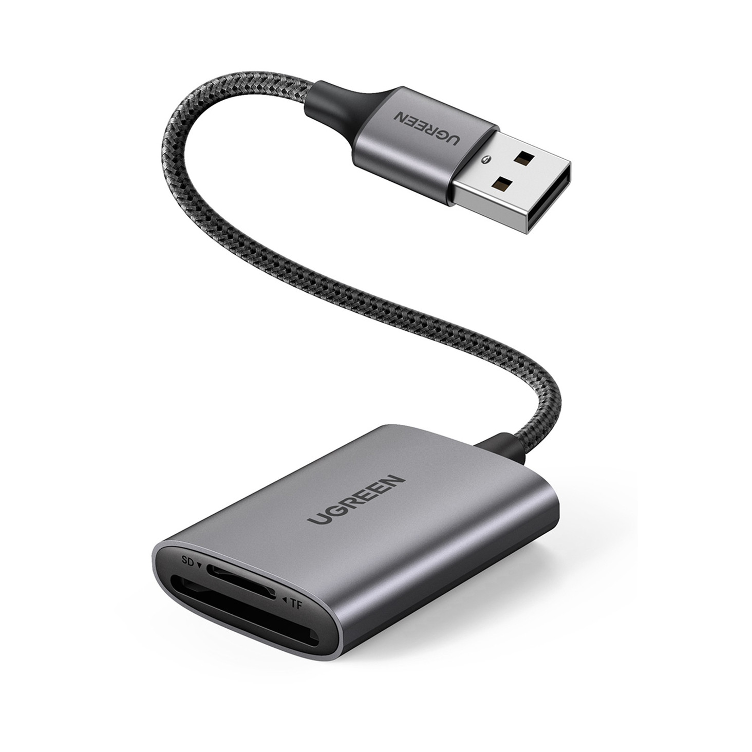Čitač memorijskih kartica UGREEN, USB 3.0, TF/SD kartice, sivi-4