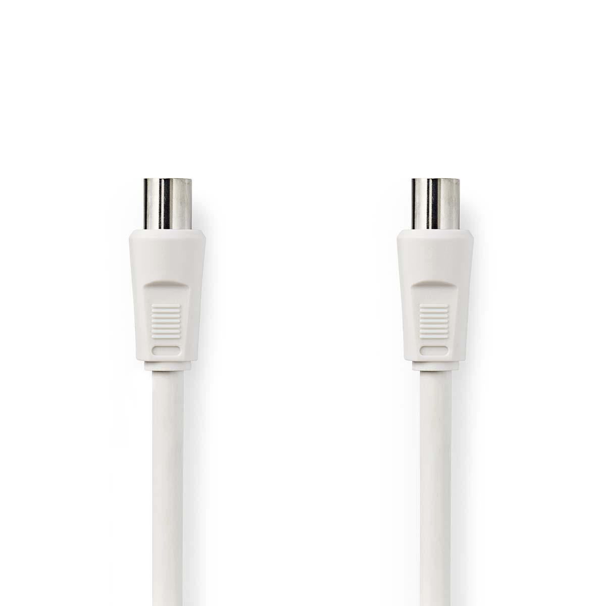 Kabel NEDIS antenski (M) na (Ž), bijeli, 3m, ravni, blister-3