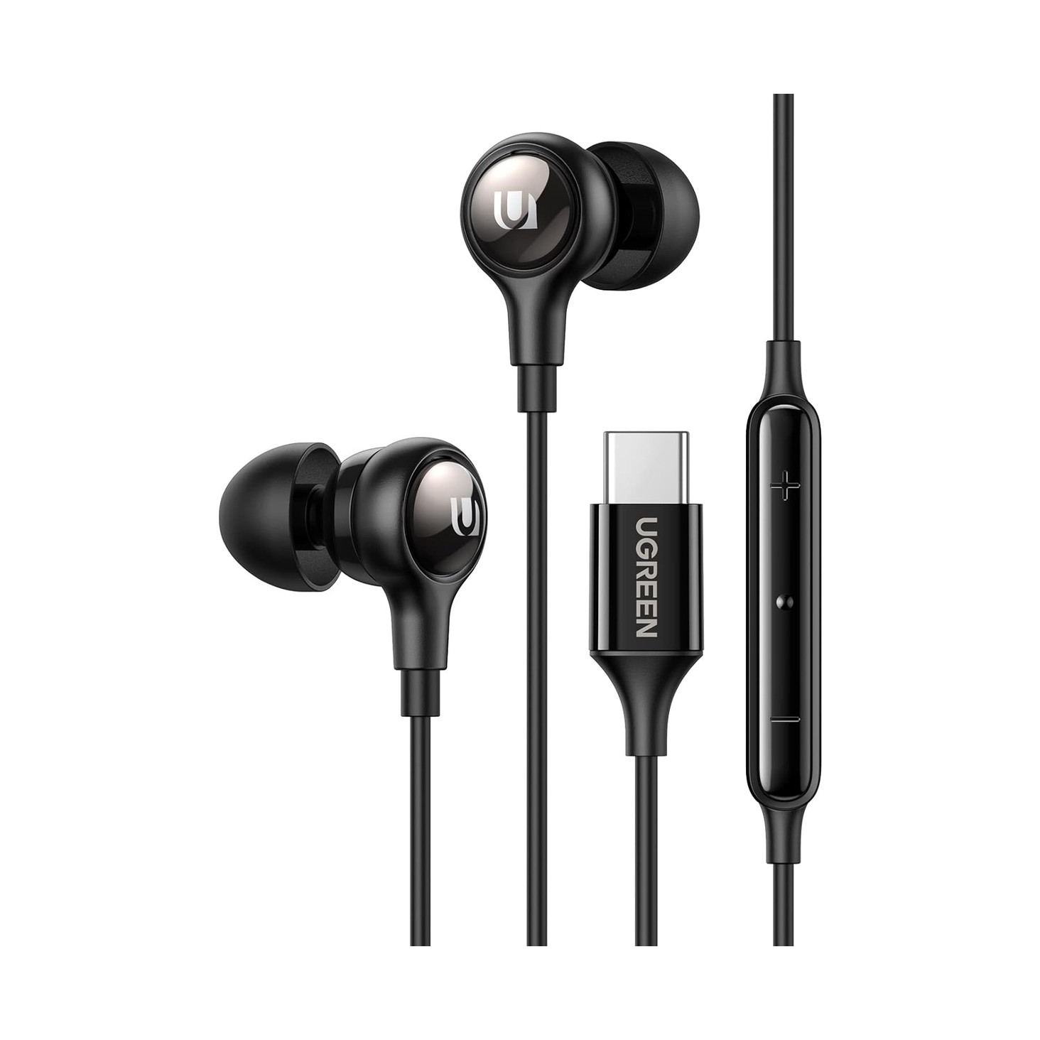 Slušalice UGREEN, in-ear, žične, USB-C, crne-2