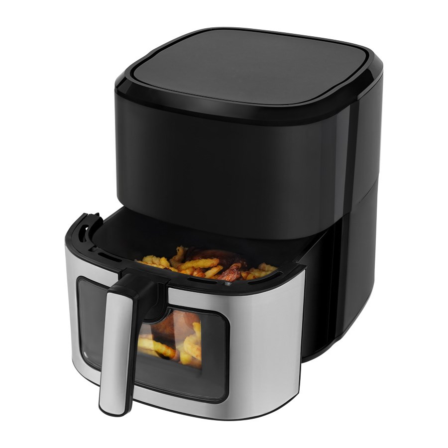 Fritaja N'OVEEN AF770 X-LINE bez ulja Crna, Srebrna-3