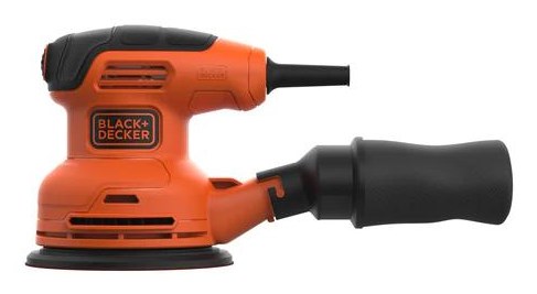 Ekscentrična brusilica BLACK+DECKER BEW210-QS (230 W, 125 mm, narančasto-crna boja)-2