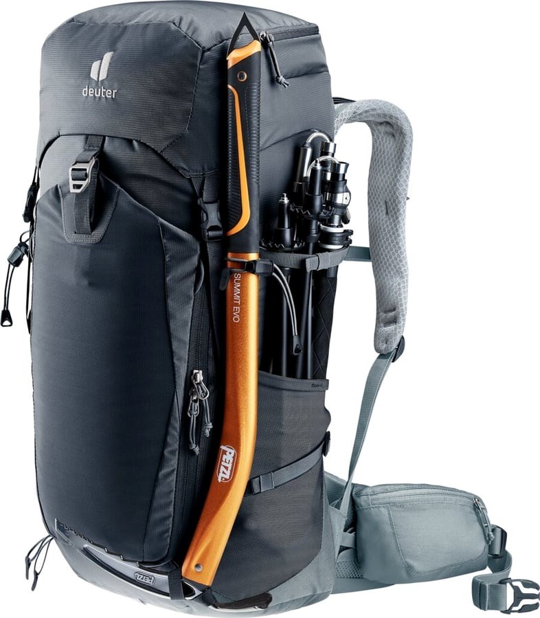 Ruksak za planinarenje DEUTER Trail Pro 36 (36L) crna boja-2
