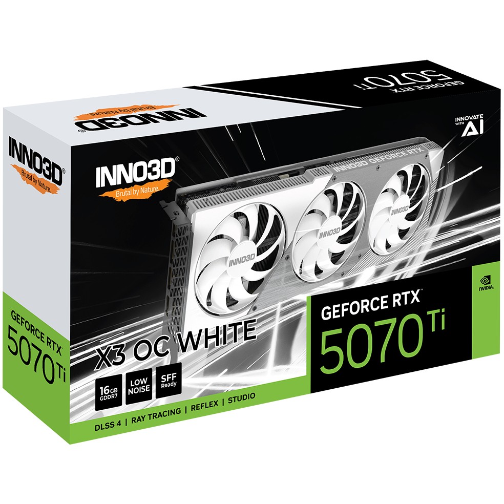Grafička kartica INNO3D GeForce RTX 5070 Ti X3 OC WHITE (NVIDIA, 16 GB GDDR7)-1