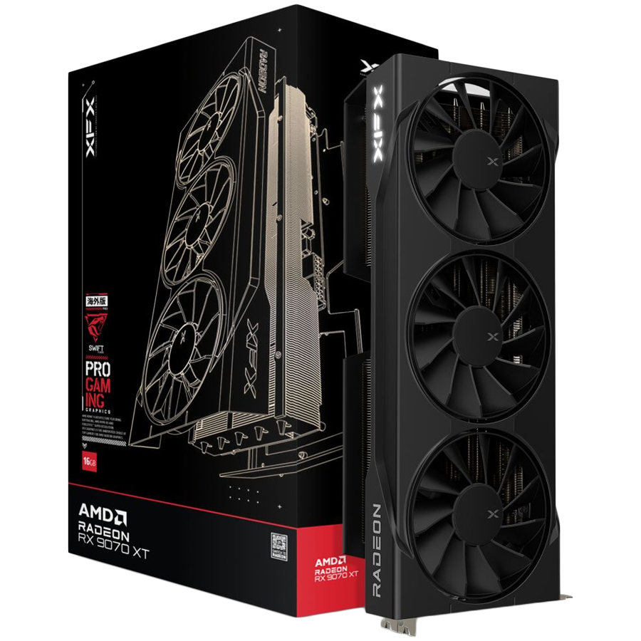 Grafička kartica XFX Swift RX 9070XT 3-FAN Gaming E 16G-5
