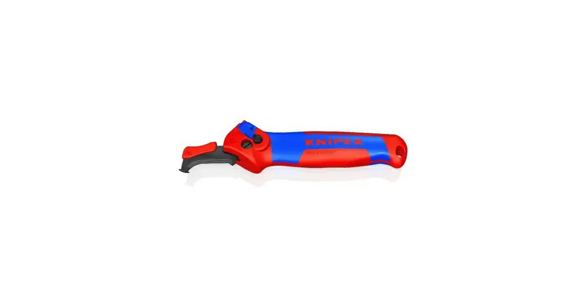 Nož za skidanje izolacije KNIPEX s vodilicom i zupčastim mehanizmom-0