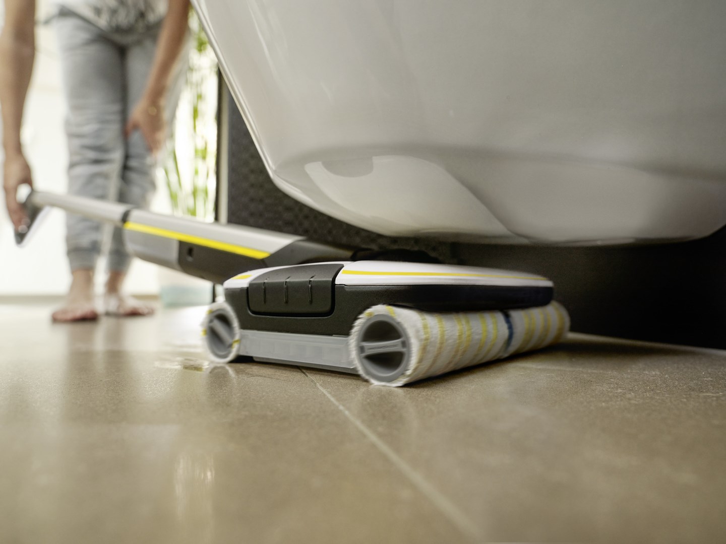 Kärcher FC 7 CORDLESS Electric broom Battery Wet Bagless Black, White, Yellow 2.85 Ah-7
